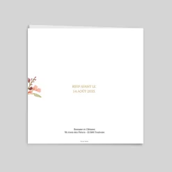 Faire-part Mariage Champêtre^Planet cards Fleurs en Couronne