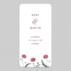 Faire-part Mariage Champêtre^Planet cards Fleurs et Eucalyptus