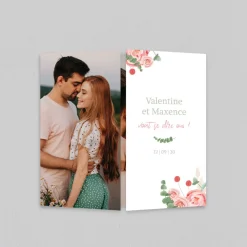 Faire-part Mariage Bohème | Faire-part Mariage Champêtre^Planet cards Fleurs Séchées Marguerites et Roses