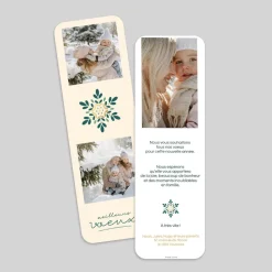 Carte De Vœux Nature^Planet cards Flocon Végétal Photo