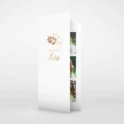 Faire-part Baptême Civil | Faire-part Baptême Original^Planet cards Floral sur bois