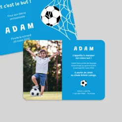 Carte Invitation Anniversaire Enfant Garçon^Planet cards Foot