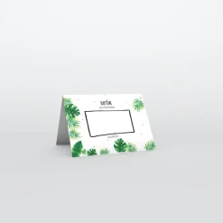 Marque-place Baptême^Planet cards Forêt tropicale