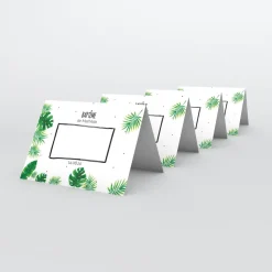 Marque-place Baptême^Planet cards Forêt tropicale