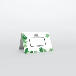 Marque-place Baptême^Planet cards Forêt tropicale