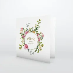 Carte Remerciement Naissance Fille^Planet cards Fraîcheur Printanière