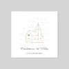Faire-part Mariage Dorure^Planet cards Église dorée