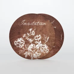 Carte D'invitation Mariage^Planet cards Gravures et bois