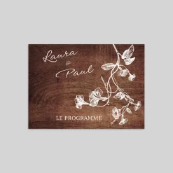 Programme De Mariage^Planet cards Gravures et bois