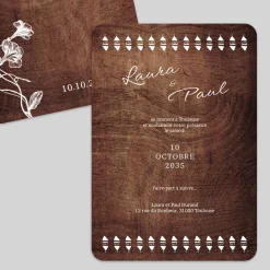 Save The Date^Planet cards Gravures et bois