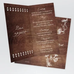 Menu De Mariage^Planet cards Gravures et bois