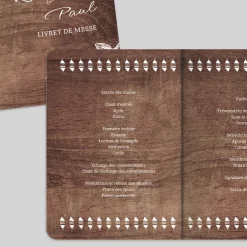 Livret De Messe Mariage^Planet cards Gravures et bois