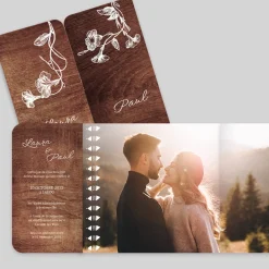 Faire-part Mariage Champêtre | Gamme Complète^Planet cards Gravures et bois