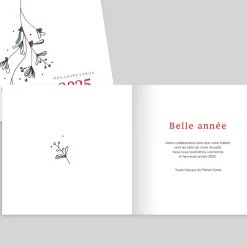 Carte De Vœux Entreprise Nature^Planet cards Gui Scintillant