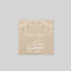 Coupon-réponse Mariage^Planet cards Guinguette et Lumières