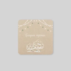 Coupon-réponse Mariage^Planet cards Guinguette et Lumières