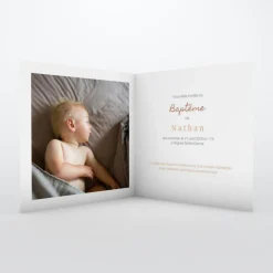 Faire-part Baptême Garçon^Planet cards Habits Du Dimanche