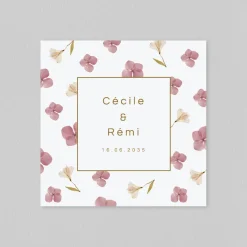 Faire-part Mariage Champêtre^Planet cards Herbier