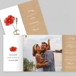 Faire-part Mariage Champêtre^Planet cards Herbier Sauvage