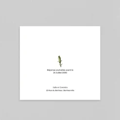 Faire-part Mariage Champêtre^Planet cards Herbier Sauvage