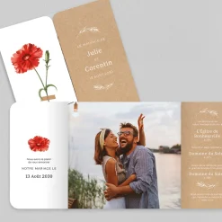 Faire-part Mariage Champêtre^Planet cards Herbier Sauvage