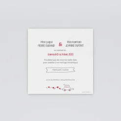 Save The Date^Planet cards Illustration papa et maman