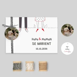 Gamme Complète^Planet cards Illustration "Papa Maman"
