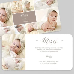 Carte Remerciement Baptême Photo^Planet cards Instant Magique
