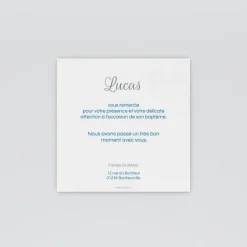 Carte Remerciement Baptême Garçon^Planet cards Instant Précieux