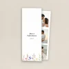 Carte Remerciement Mariage Marque-page^Planet cards Jardin de Fleurs