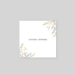 Coupon-réponse Mariage^Planet cards Jardin de Fleurs