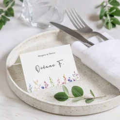Marque-place Mariage^Planet cards Jardin de Fleurs