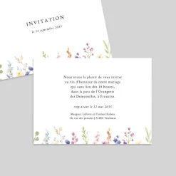 Carte D'invitation Mariage^Planet cards Jardin de Fleurs