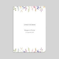 Livret De Messe Mariage^Planet cards Jardin de Fleurs