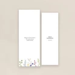 Carte Remerciement Mariage Marque-page^Planet cards Jardin de Fleurs