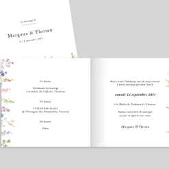Faire-part Mariage Champêtre | Gamme Complète^Planet cards Jardin de Fleurs
