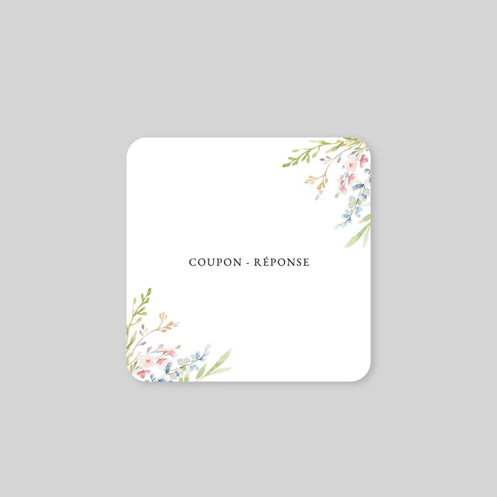 Coupon-réponse Mariage^Planet cards Jardin de Fleurs