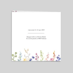 Faire-part Mariage Champêtre | Gamme Complète^Planet cards Jardin de Fleurs