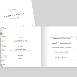 Faire-part Mariage Champêtre | Gamme Complète^Planet cards Jardin de Fleurs