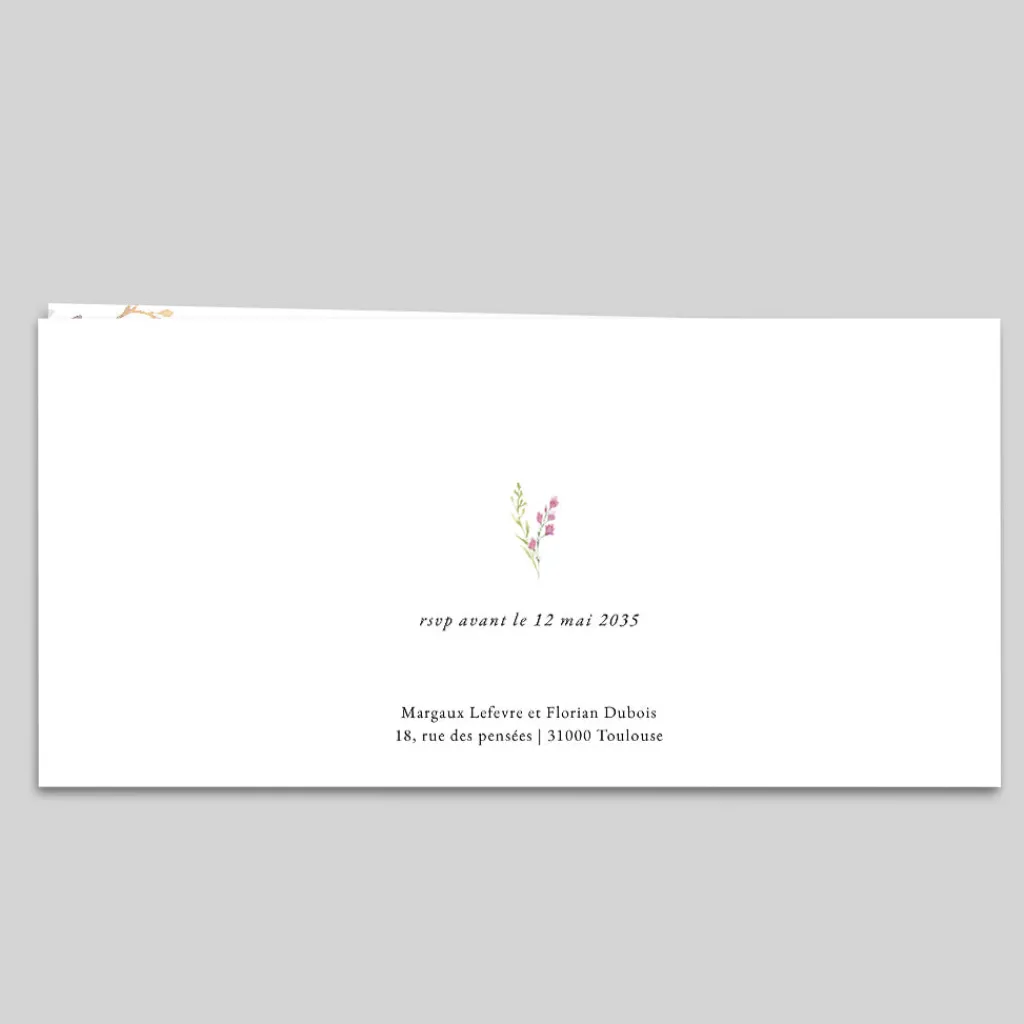 Faire-part Mariage Champêtre | Gamme Complète^Planet cards Jardin de Fleurs et aquarelle