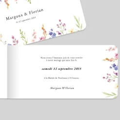 Faire-part Mariage Champêtre | Gamme Complète^Planet cards Jardin de Fleurs et aquarelle