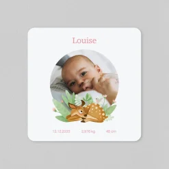 Faire-part Naissance Animaux | Créations En Collaboration^Planet cards Joli Petit Faon