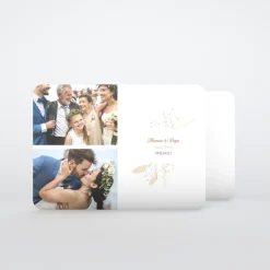 Carte Remerciement Mariage Champêtre^Planet cards Jolie Composition Florale