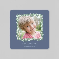 Carte Remerciement Communion^Planet cards Jolie Couronne Fleurie