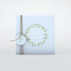 Faire-part Communion^Planet cards Jolie Couronne Fleurie