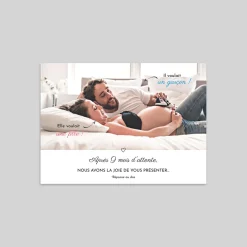 Faire-part Naissance Garçon^Planet cards Jolie devinette