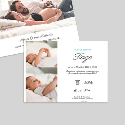 Faire-part Naissance Garçon^Planet cards Jolie devinette