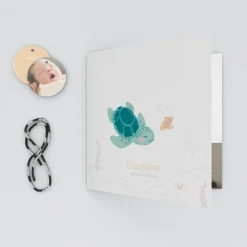 Faire-part Naissance Animaux | Faire-part Naissance Fille^Planet cards Jolie Tortue Fille