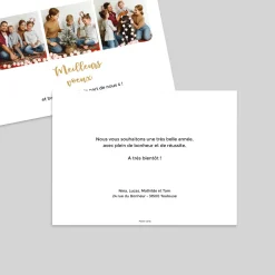 Carte De Vœux Famille^Planet cards Jolie Typo Voeux Et Famille