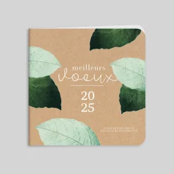 Carte De Vœux Entreprise Nature^Planet cards Jolies Feuilles Vertes